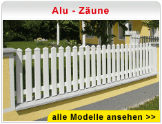 Zaun, Gartenzaun, Aluzaun, Sichtschutz beim Zaunspezialist Josef Steiner.