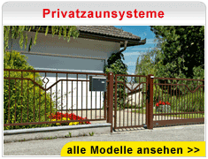 Zaun, Gartenzaun, Aluzaun, Sichtschutz beim Zaunspezialist Josef Steiner.