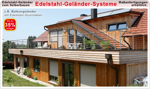 Edelstahl Gel&auml;nder Systeme
