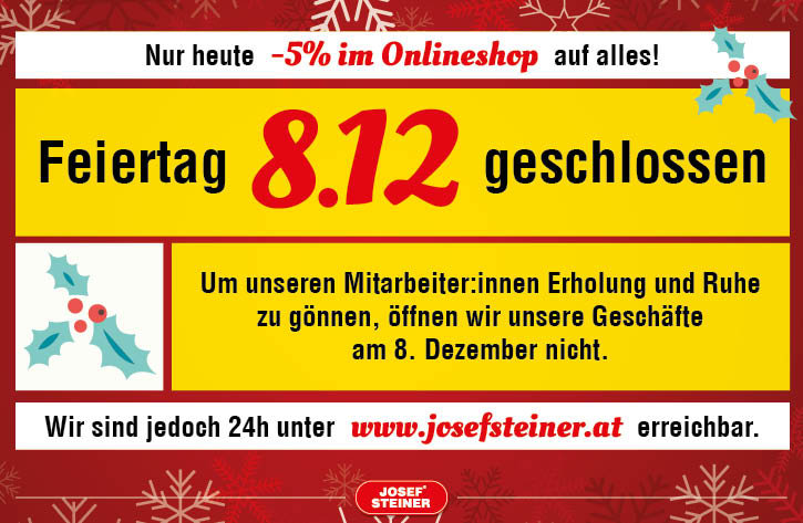 Feiertag geschlossen