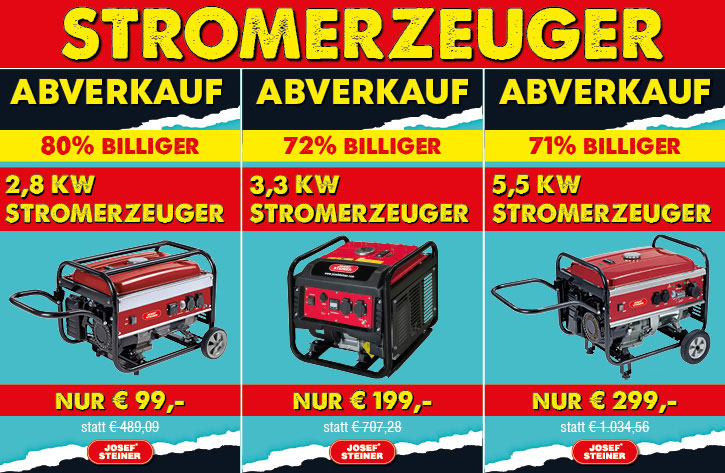Stromerzeuger Aktion