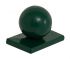 Alu-Abdeckkappe mit Kugel für Mod. U & Objekt - Farbe: grün beschichtet