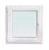 Kunststoff-Fenster weiß - Anschlagrichtung: DIN-links, Breite: 600 mm, Höhe: 900 mm