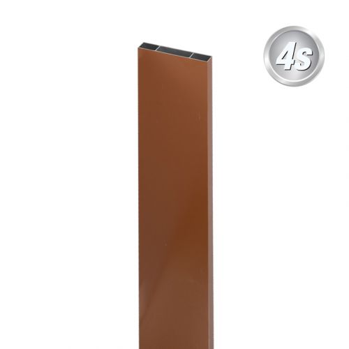 Alu Latte 20 x 120 mm - Farbe: braun, Länge: 100 cm, Höhe: 12 cm