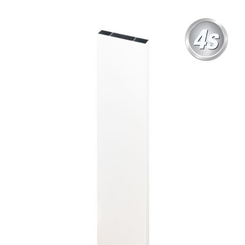 Alu Latte 20 x 120 mm - Farbe: weiß, Länge: 250 cm, Höhe: 12 cm