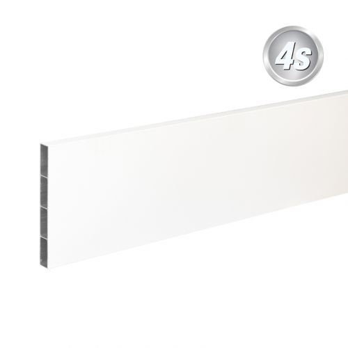 Alu Querlatte 20 x 200 mm - Farbe: weiß, Länge: 250 cm, Höhe: 20 cm