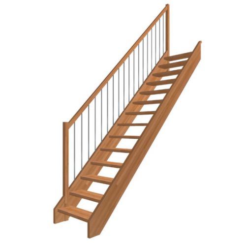Bausatztreppe Meister Eder - Ausführung: geradläufig