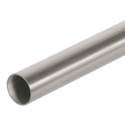 Edelstahl Rundrohr 42,4 x 2,0 mm geschliffen - Länge: 200 cm