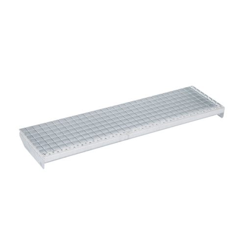 Gitterrost-Stufen 30 x 30 mm, feuerverzinkt - Breite: 1200 mm, Tiefe: 270 mm