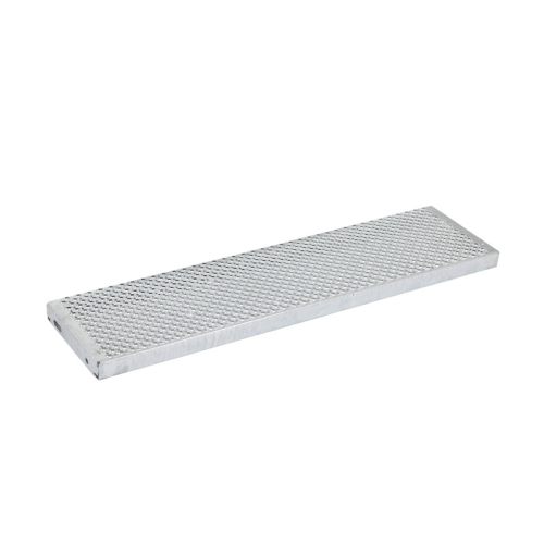 Lochblechstufen Stahl feuerverzinkt, rutschhemmend - Breite: 1100 mm, Tiefe: 210 mm, Höhe: 44 mm