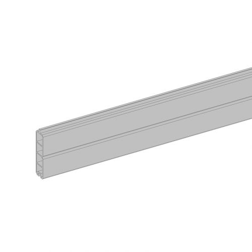 WPC Profil Sicht- und Lärmschutz Simple Profi Höhe 14 cm - Farbe: grau, Länge: 300 cm