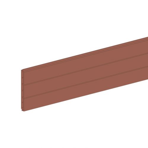Sichtschutz Trend WPC Profil - Farbe: hellbraun, Länge: 200 cm, Höhe: 19,5 cm, Tiefe: 2 cm