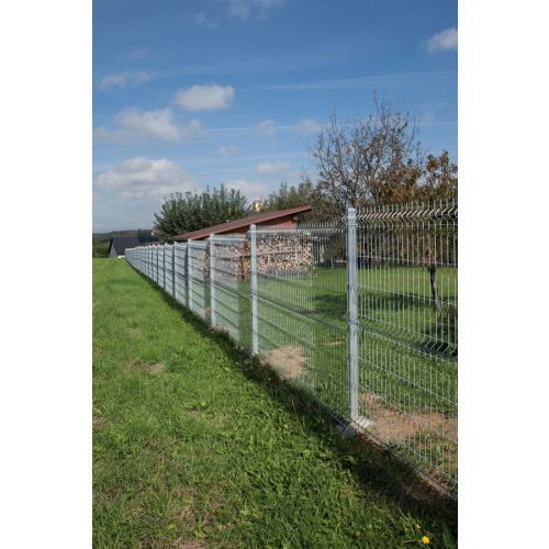 Zaunfeld Emu PRO 5/5 mm - Ausführung: verzinkt, Höhe: 203 cm, Länge: 250 cm, Anzahl Sicken: 4