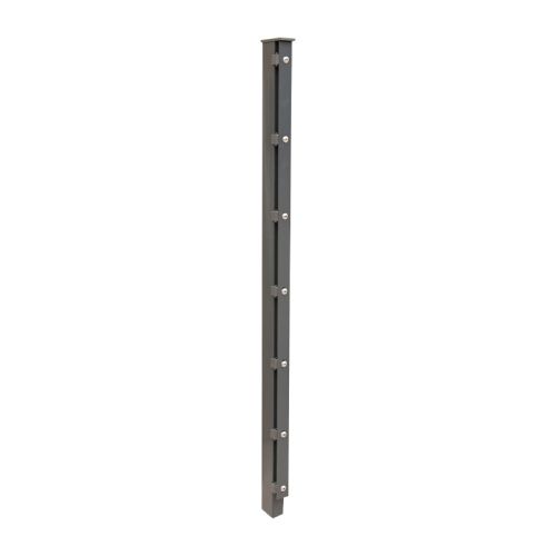 Zaunpfosten Mod. A - Ausführung: anthrazit beschichtet, für Zaunhöhe: 123 cm, Länge: 170 cm, Befestigungspunkte: 7