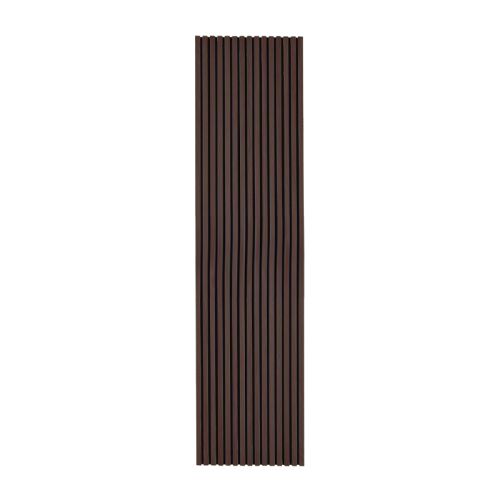 Akustikpaneele - Modell: Walnuss dunkel - künstliches Holzfurnier, Maße: 2400 x 600 x 22 mm, Stück: 4, Packungsinhalt: ca. 5,76 m²