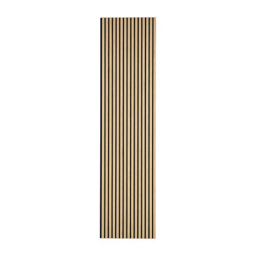 Akustikpaneele für Decke & Wand - Modell: Eiche hell - künstliches Holzfurnier, Maße: 2400 x 600 x 21 mm, Stück: 2, Packungsinhalt: ca. 2,88 m²
