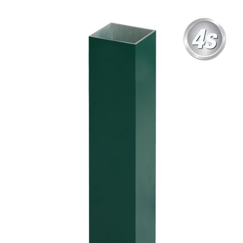 Alu Pfosten 60 x 60 x 3 mm - Farbe: grün, Länge: 125 cm