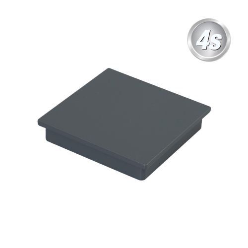 Alu Pfosten Abdeckkappe 60 x 60 mm - Farbe: anthrazit, Form: flach