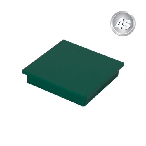Alu Pfosten Abdeckkappe 60 x 60 mm - Farbe: grün, Form: flach