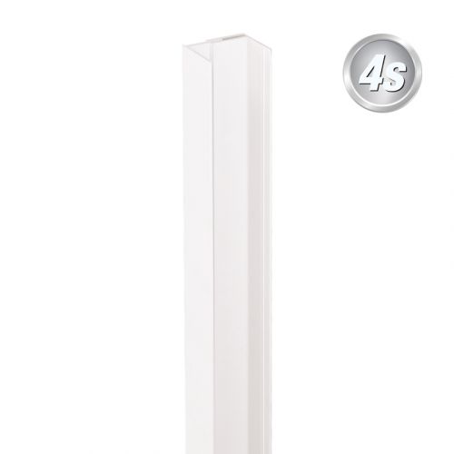 Alu U-Profil 2-teilig - Farbe: weiß, Länge: 200 cm
