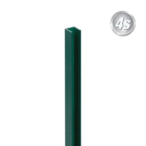 Alu U-Profil - Farbe: grün, Länge: 150 cm