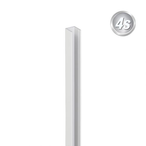 Alu U-Profil - Farbe: grau, Länge: 100 cm