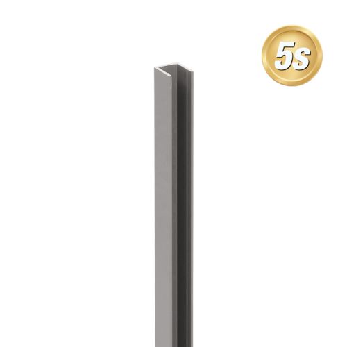 Alu U-Profil - Farbe: dunkelgrau 5S, Länge: 150 cm
