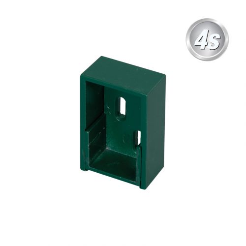 Alu Zauntragprofilhalter Set - Farbe: grün, für Profil: 30 mm