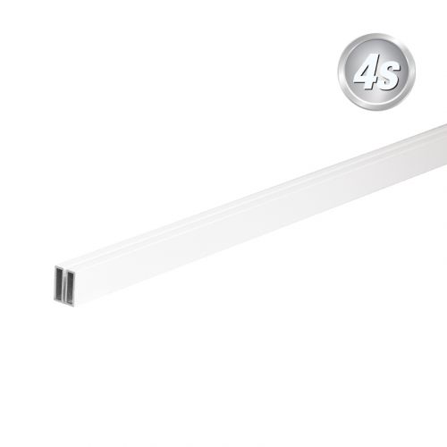 Alu Einschubleiste für Lochblech - Länge: 200 cm, Farbe: weiß