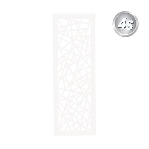 Alu Lochblechdekor Netz 30 x 85 cm - Farbe: weiß