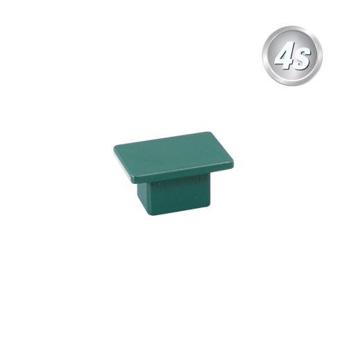 Alu Ornament Abdeckkappe Verona  - Farbe: grün, Form: flach, Querschnitt: 30 x 20 mm