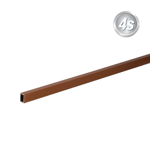 Alu Querlatte 20 x 30 mm - Farbe: braun, Länge: 100 cm, Höhe: 3 cm