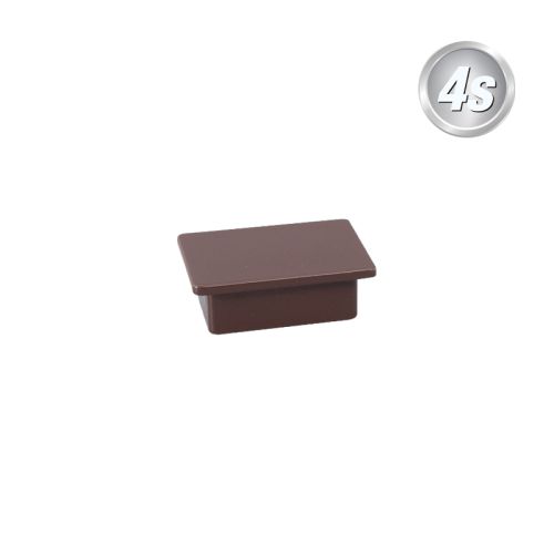 Alu Ornament Abdeckkappe Verona  - Farbe: schokobraun, Form: flach, Querschnitt: 44 x 30 mm