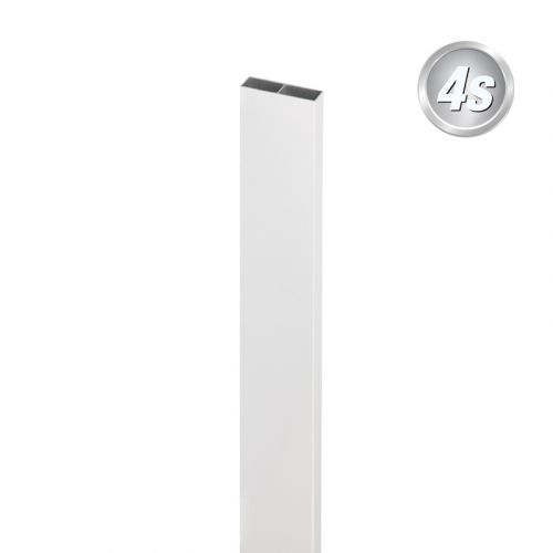Alu Latte 20 x 80 mm - Farbe: grau, Länge: 300 cm, Höhe: 8 cm