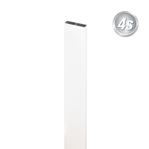 Alu Latte 20 x 80 mm - Farbe: weiß, Länge: 300 cm, Höhe: 8 cm