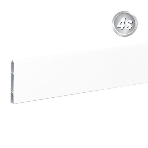 Alu Nut & Federprofil 150 x 20 mm  - Farbe: weiß, Länge: 250 cm