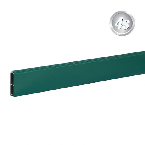 Alu Nut & Federprofil 80 x 20 mm  - Farbe: grün, Länge: 250 cm