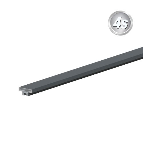 Alu Abschlussprofil 44 x 14 mm - Farbe: anthrazit, Länge: 250 cm