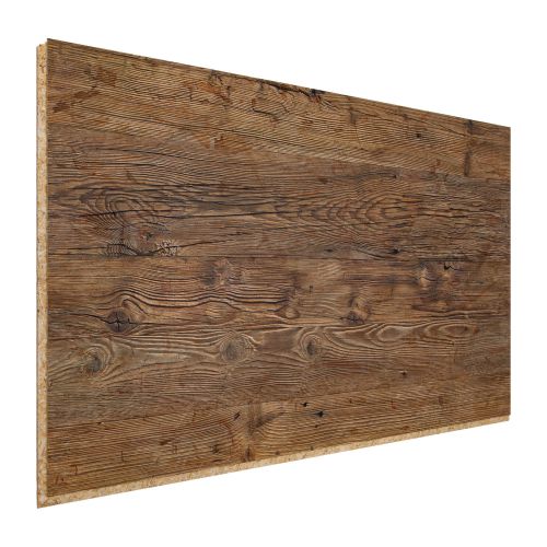 OSB Wandverkleidung / Dekorplatte - Modell: Lissabon, Abmessung: 1250 x 660 x 12 mm, Stück / Packung: 3
