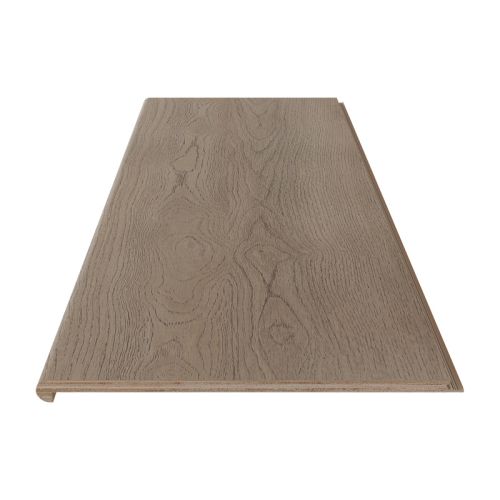 Design Stufenauflage mit Holzkern Click-System 1200 x 275 x 30 mm, 4 Stück  - Modell: BRUCH Eiche grau