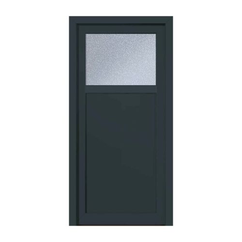 Kunststofftür Mod. Modern 3 - 980 x 1980 mm (B x H), Anschlag: innen links - DIN links