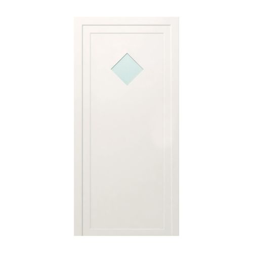 Kunststofftür Mod. Standard 2 - 1000 x 2100 mm (B x H), Anschlag: innen links - DIN links
