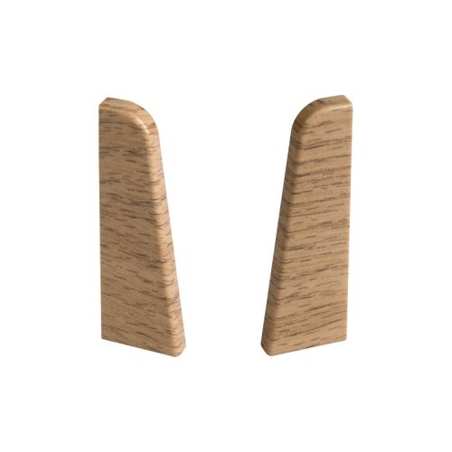 Endkappen für Sockelleiste - Modell: LENS Eiche Dekor, Maße: 60 x 17 mm, Stück: 2