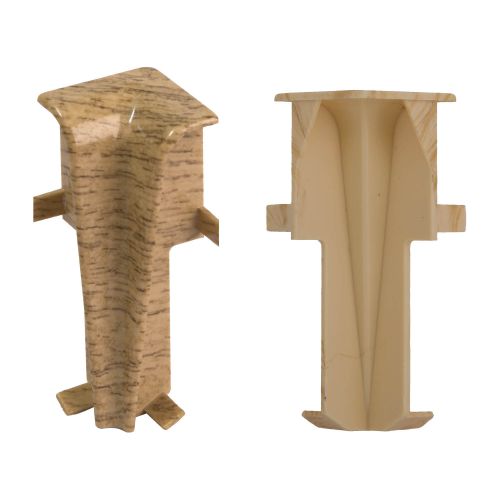 Innenecken für Sockelleiste - Modell: LENS Eiche Dekor, Maße: 60 x 17 mm, Stück: 2