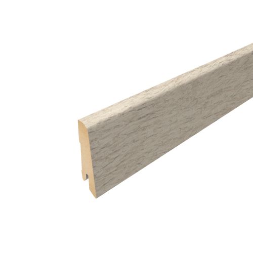 Sockelleiste für Laminatboden - Modell: LYON Eiche Dekor, Länge: 2400 mm, Höhe: 60 mm, Tiefe: 17 mm