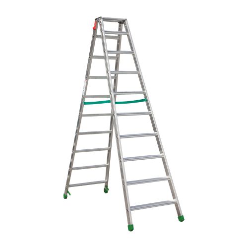Stehleiter Alu-Stufen Light Star - Stufenanzahl: 10