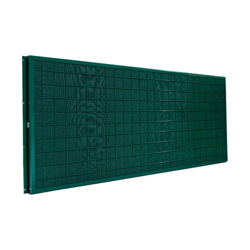 Lärmschutzwand Nature NEU - Länge: 251 cm, Höhe: 100 cm, Stärke: 11 cm, Gitterfarbe: grün