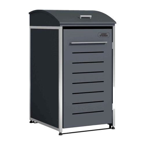 Mülltonnenbox 1-flügelig - Farbe: anthrazit, Breite: 72 cm, Höhe: 135,4 cm, Tiefe: 82,6 cm
