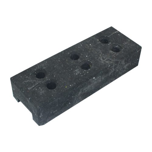 Bauzaunfuß aus Kunststoff in schwarz PVC