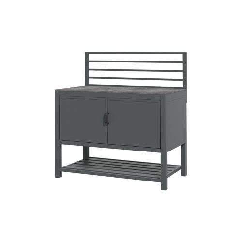Outdoorküche aus Aluminium & Sinterstein Modul B Schrank - Breite: 1200 mm, Tiefe: 590 mm, Höhe: 1240 mm